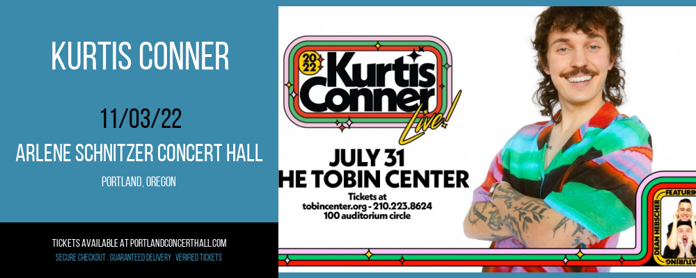 Kurtis Conner at Arlene Schnitzer Concert Hall tickets Kurtis Conner at Arlene Schnitzer Concert Hall