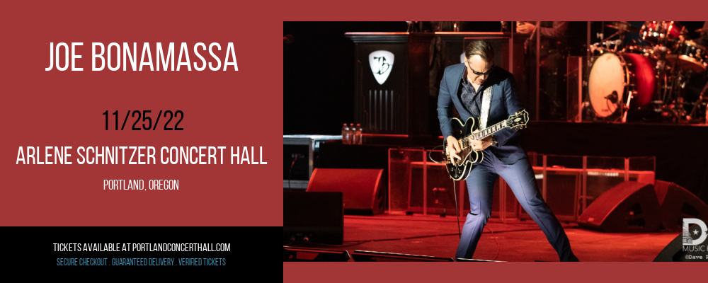 Joe Bonamassa at Arlene Schnitzer Concert Hall