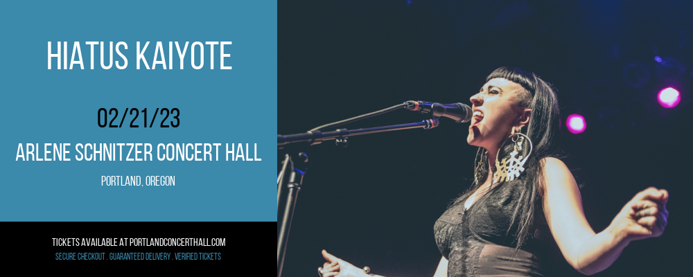 Hiatus Kaiyote at Arlene Schnitzer Concert Hall tickets Hiatus Kaiyote at Arlene Schnitzer Concert Hall