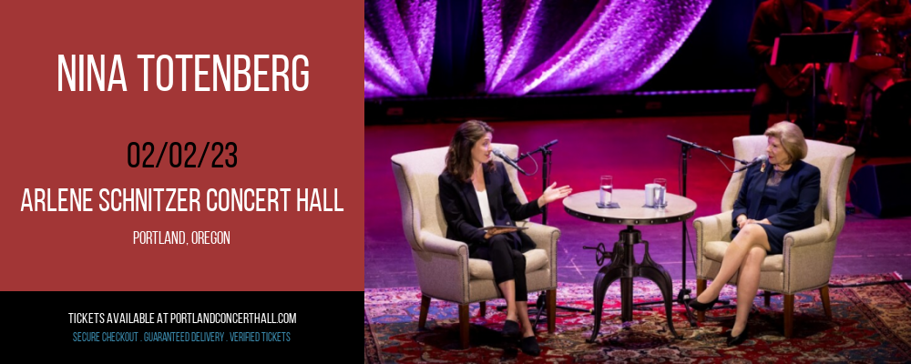 Nina Totenberg at Arlene Schnitzer Concert Hall tickets Nina Totenberg at Arlene Schnitzer Concert Hall