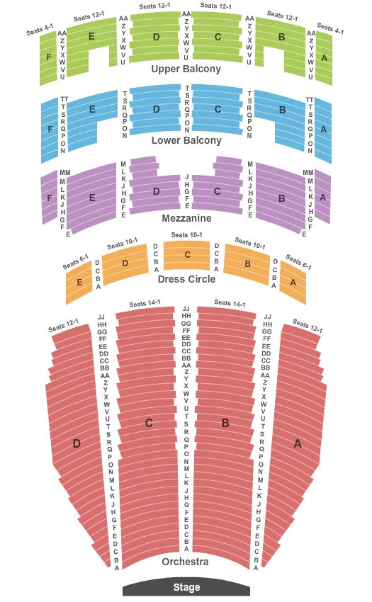 arlene schnitzer concert hall seating chart