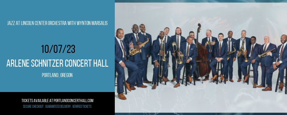 Jazz at Lincoln Center Orchestra with Wynton Marsalis at Arlene Schnitzer Concert Hall