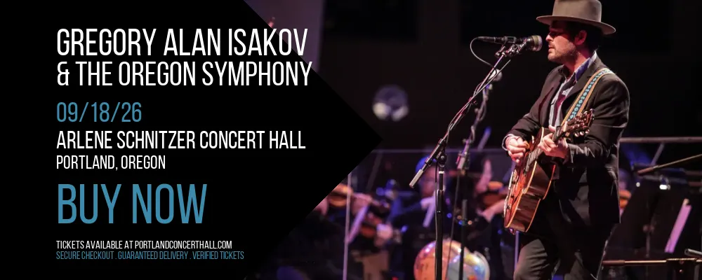 Gregory Alan Isakov & The Oregon Symphony at Arlene Schnitzer Concert Hall